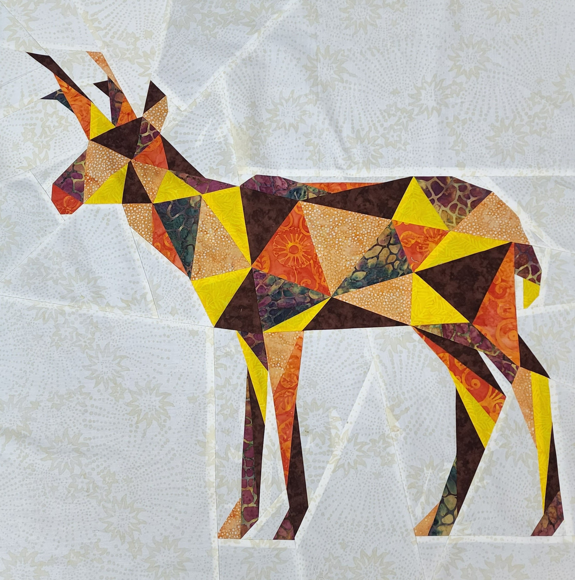 Geometric Pronghorn FPP Digital Pattern Block (20"x20" & 30"x30")