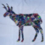 Thumbnail: Geometric Pronghorn FPP Digital Pattern Block (20"x20" & 30"x30")