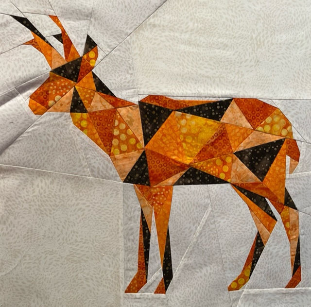 Thumbnail: Geometric Pronghorn FPP Digital Pattern Block (20"x20" & 30"x30")