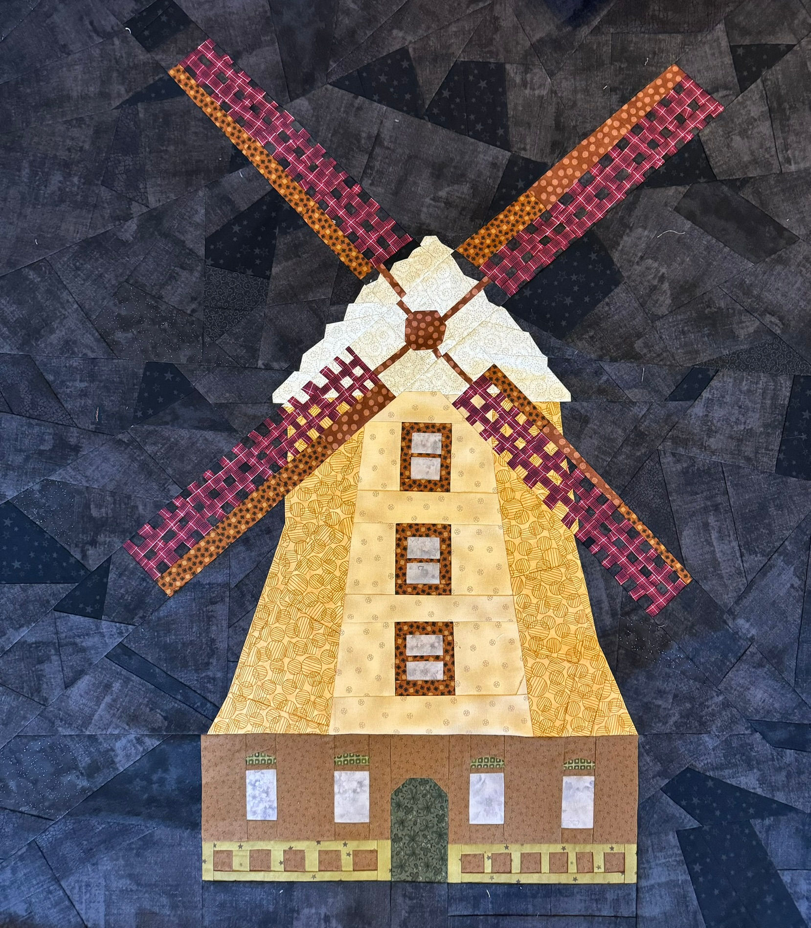 Dutch Country Detailed Windmill Historic Fields Netherlands Foundation Pap