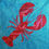 Thumbnail: Geometric Lobster Foundation Paper Pieced Quilt Pattern Block