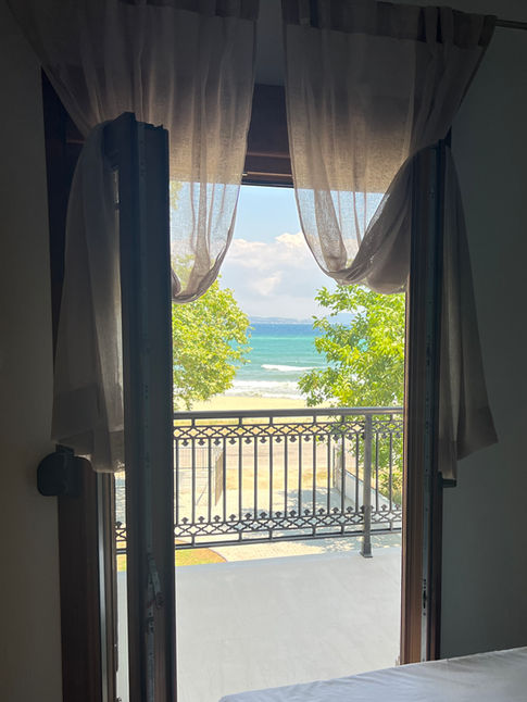 Ocean view from Alex Rooms Stavros balcony