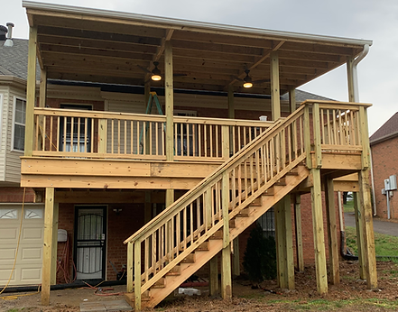second story deck