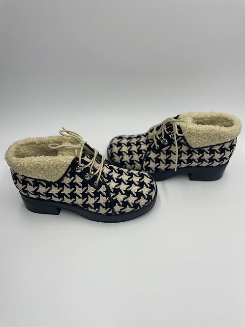 Gucci Houndstooth Ankle Boot