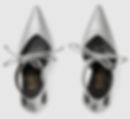 Thumbnail: Gucci Lace-Up Pumps in Metallic Silver