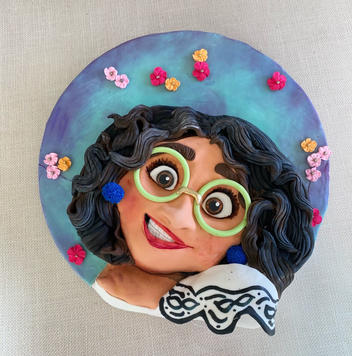 encanto cake-mirabel-disney movie-girl birthday-birthday party-halloween cake, birthday cake, dia de los muertos-day of the dead-best bakery, bakery near me, San Diego bakery, custom cake
