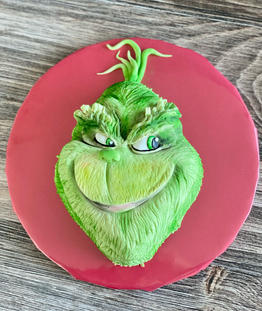 Grinch-holiday cake-birthday-girl birthday party-elf cake-cake-best bakery, bakery near me, San Diego bakery, custom cake-party-cake-christmas cake-dr seuss cake-