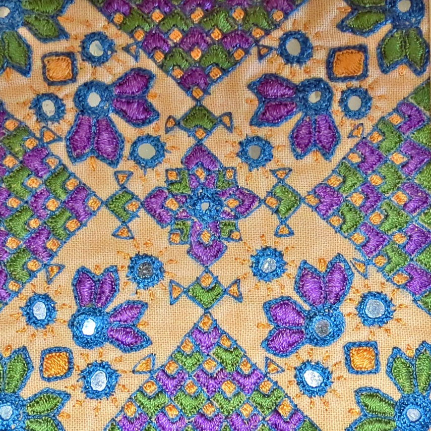 Traditional Hand Stitched Card Q16