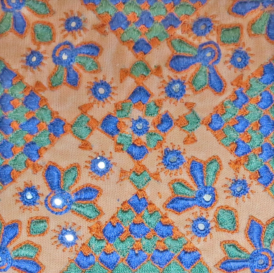 Indian Traditional Hand Stitched Card Q1