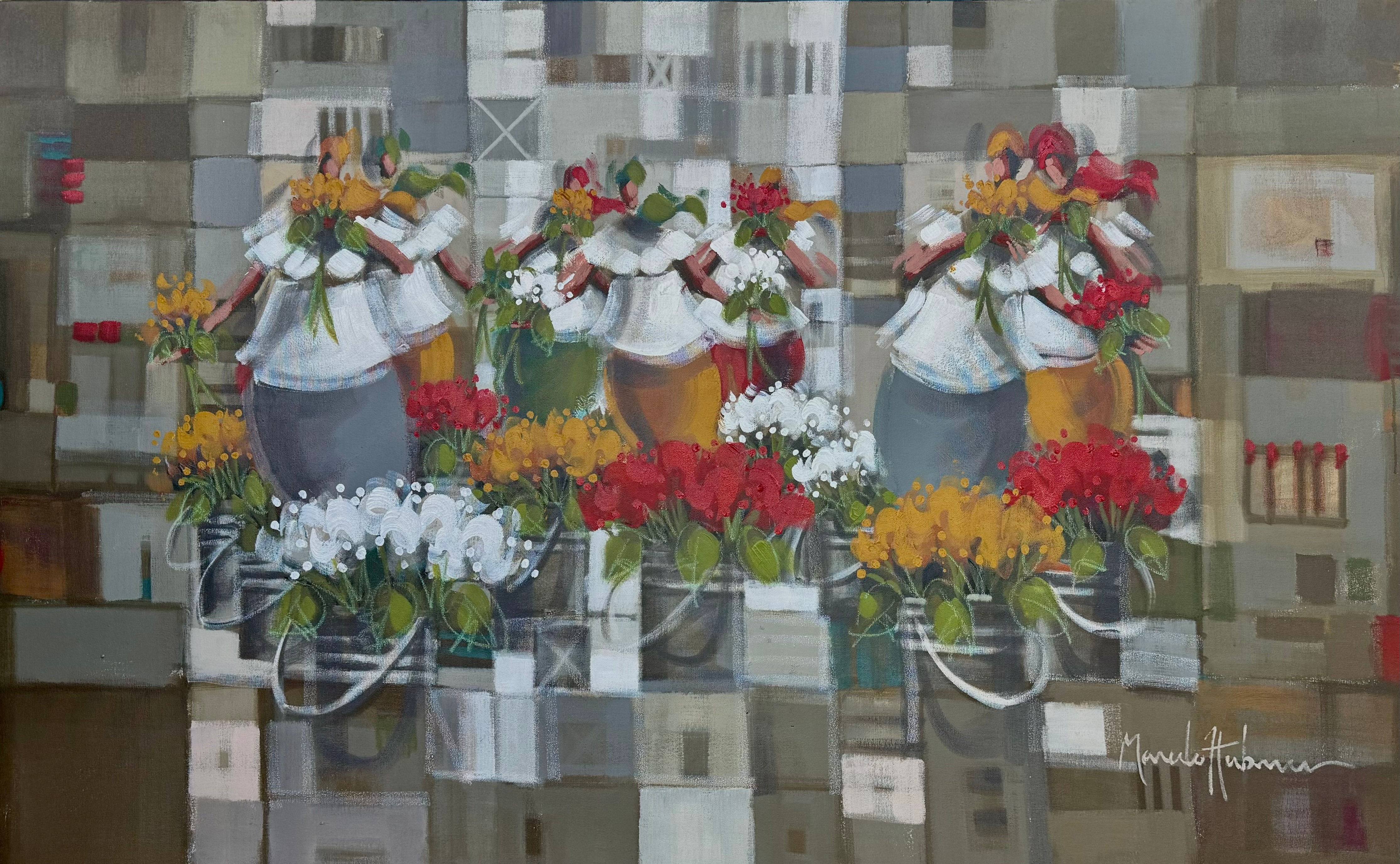 FLORISTAS- 2024- 100x160 cm- MARCELO HÜBNER