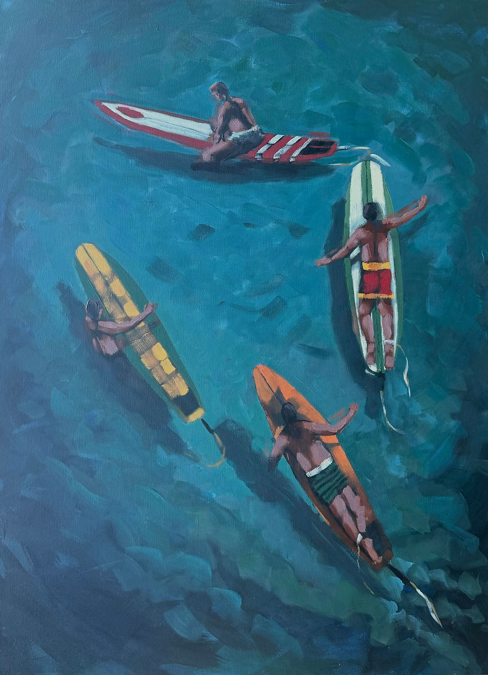 BANHISTAS- 2024- 120x90 cm - MARCELO HÜBNER