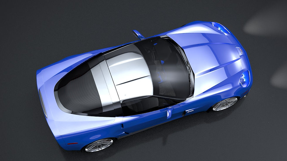Thumbnail: Chevrolet C6 Corvette Z06_C4D Rigged