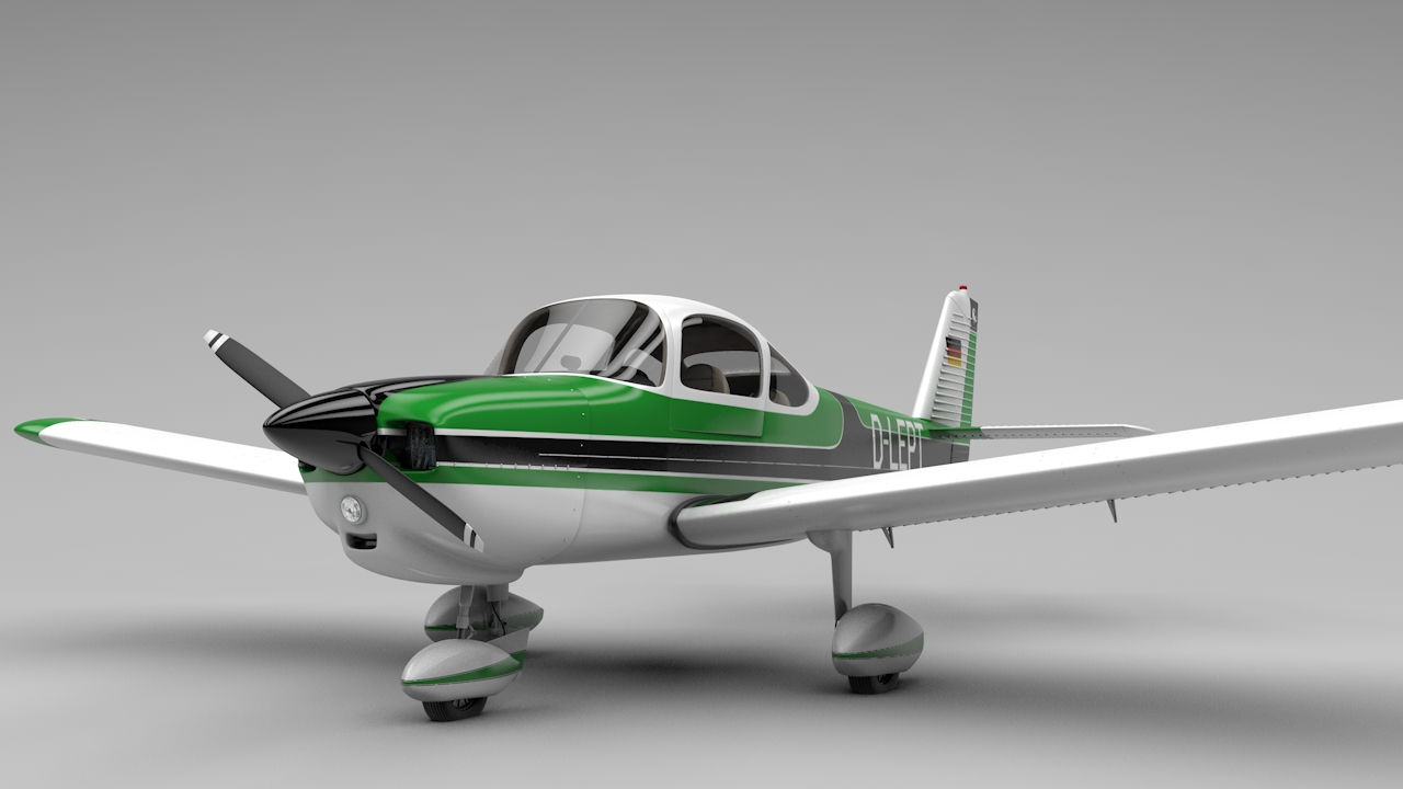 Fuji FA-200 Aero Subaru_V6_3D Model