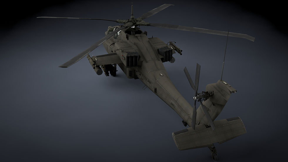 Thumbnail: AH-64A Apache Helicopter 3D Model