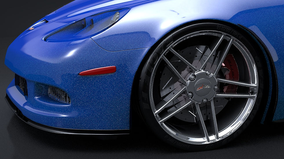 Thumbnail: Chevrolet C6 Corvette Z06_C4D Rigged