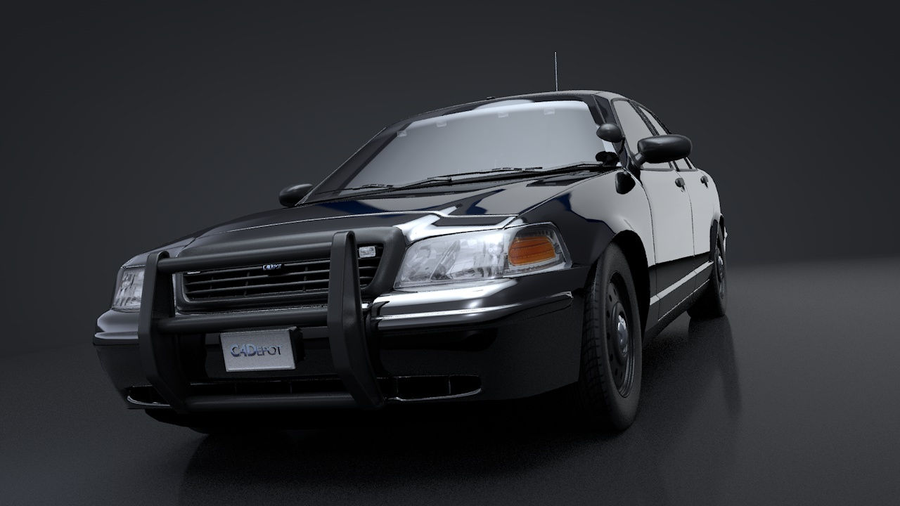 Undercover Police Car_V8_C4D Rigged