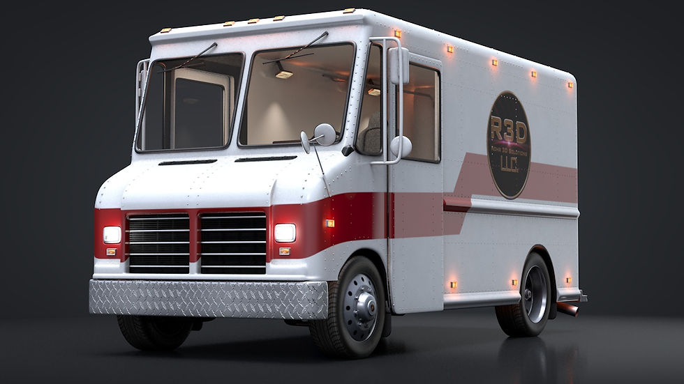 Thumbnail: Delivery Truck_V6_C4D Rigged