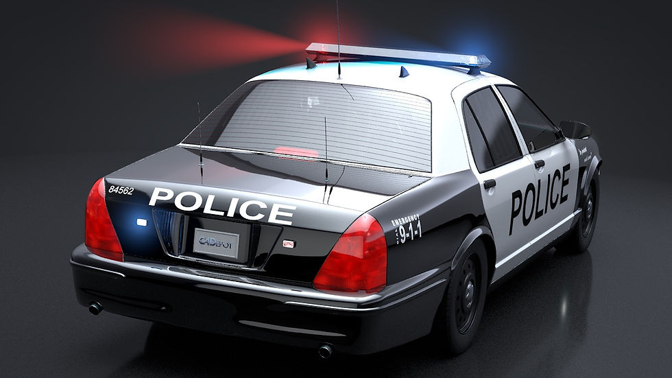 Thumbnail: Police Car_V8_C4D Rigged