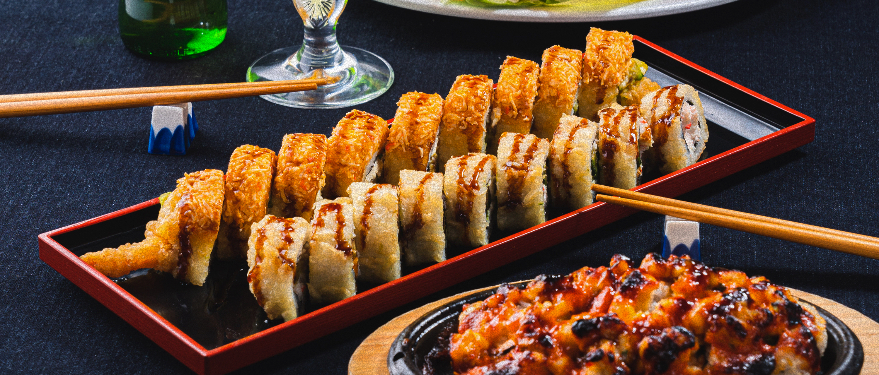 Arranged Food and Objects