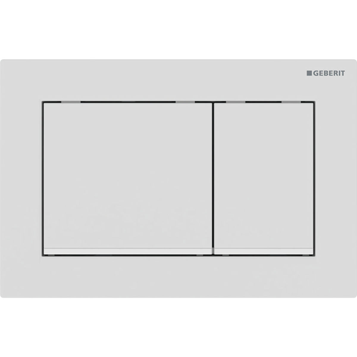 Plaque Omega30 Geberit | Réf: 115.080.01.1 | Blanc mat laqué blanc