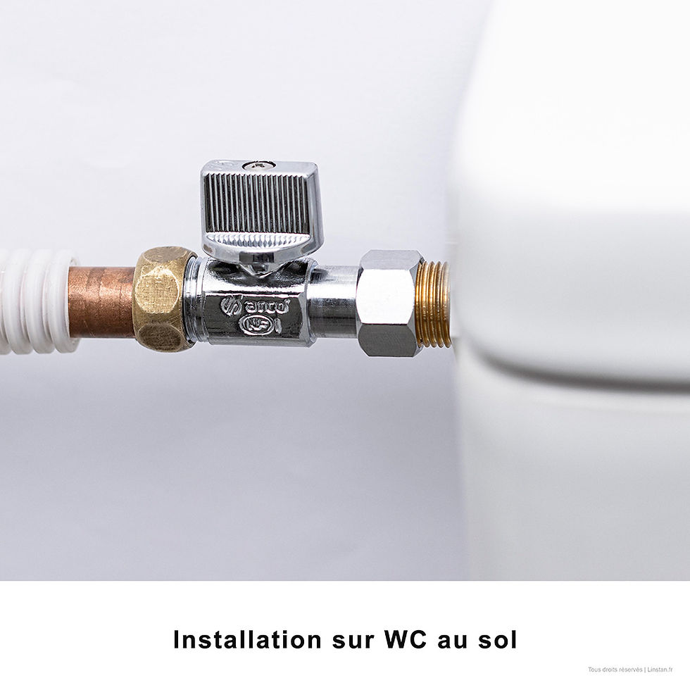 Miniature : Robinet droit 1/4 de tour, standard 12/17 | WC suspendu et au sol