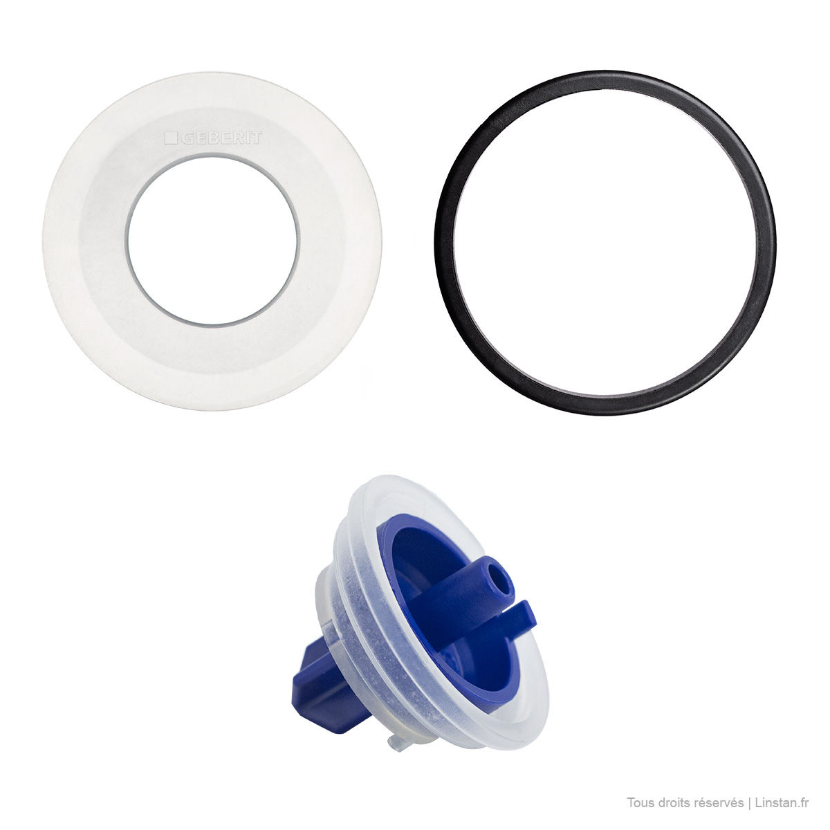 Trio essentiel Geberit | Résout à coup sûr, 100% des fuites dans la cuvette.
