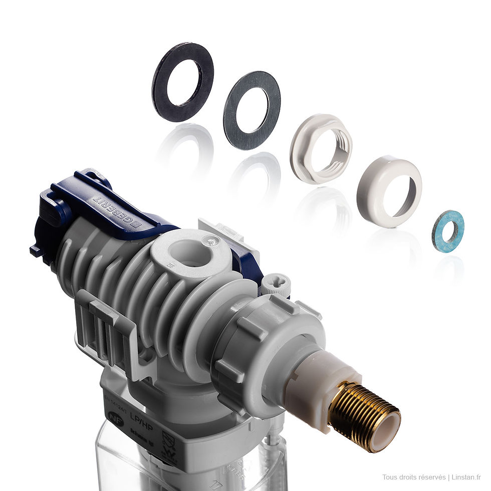 Miniature : Robinet flotteur 240.700.00.1 anciennement 16144300 Geberit | Réservoir plastique ou porcelaine