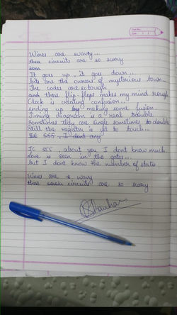 Student wrote a Poem on Digital Systems