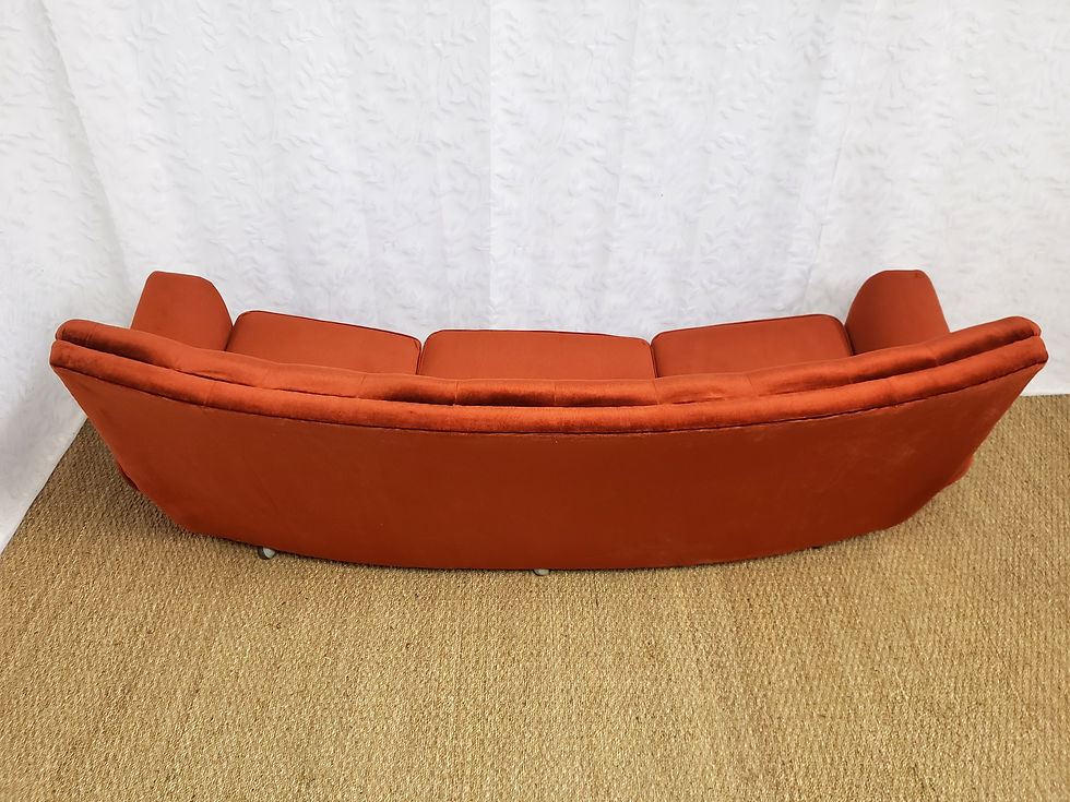 Thumbnail: Vintage G Plan Samantha Curved Velvet Sofa
