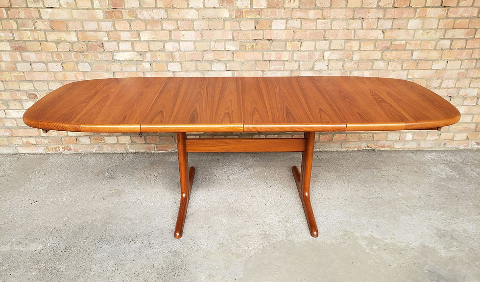 Thumbnail: Danish Mid Century Teak Extending Skovby Dining Table