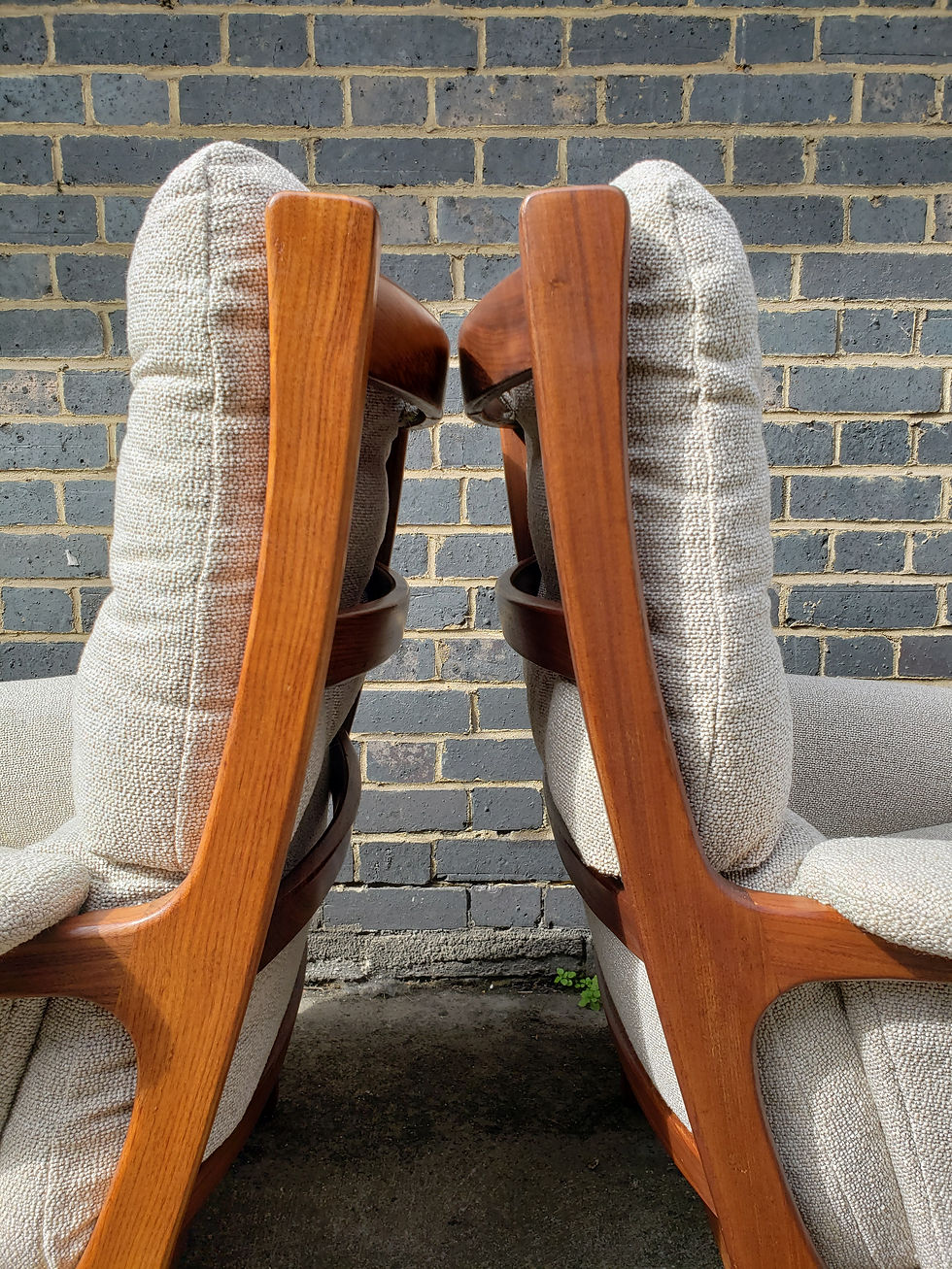 Thumbnail: Pair of Teak Gimson & Slater Armchairs