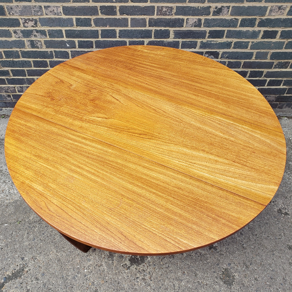 Thumbnail: Teak Beithcraft Drop Leaf Dining Table