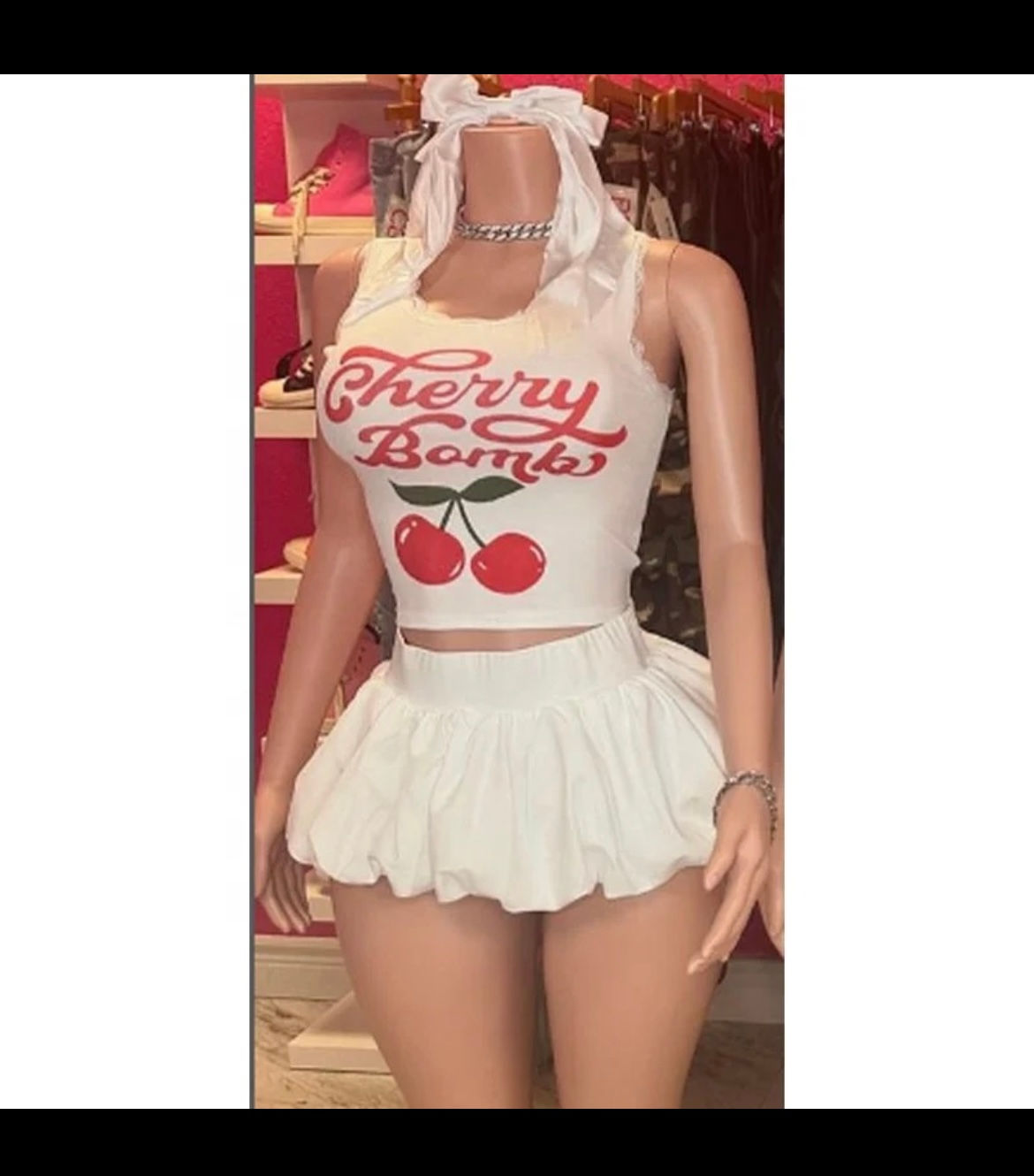 Cherry skirt set 