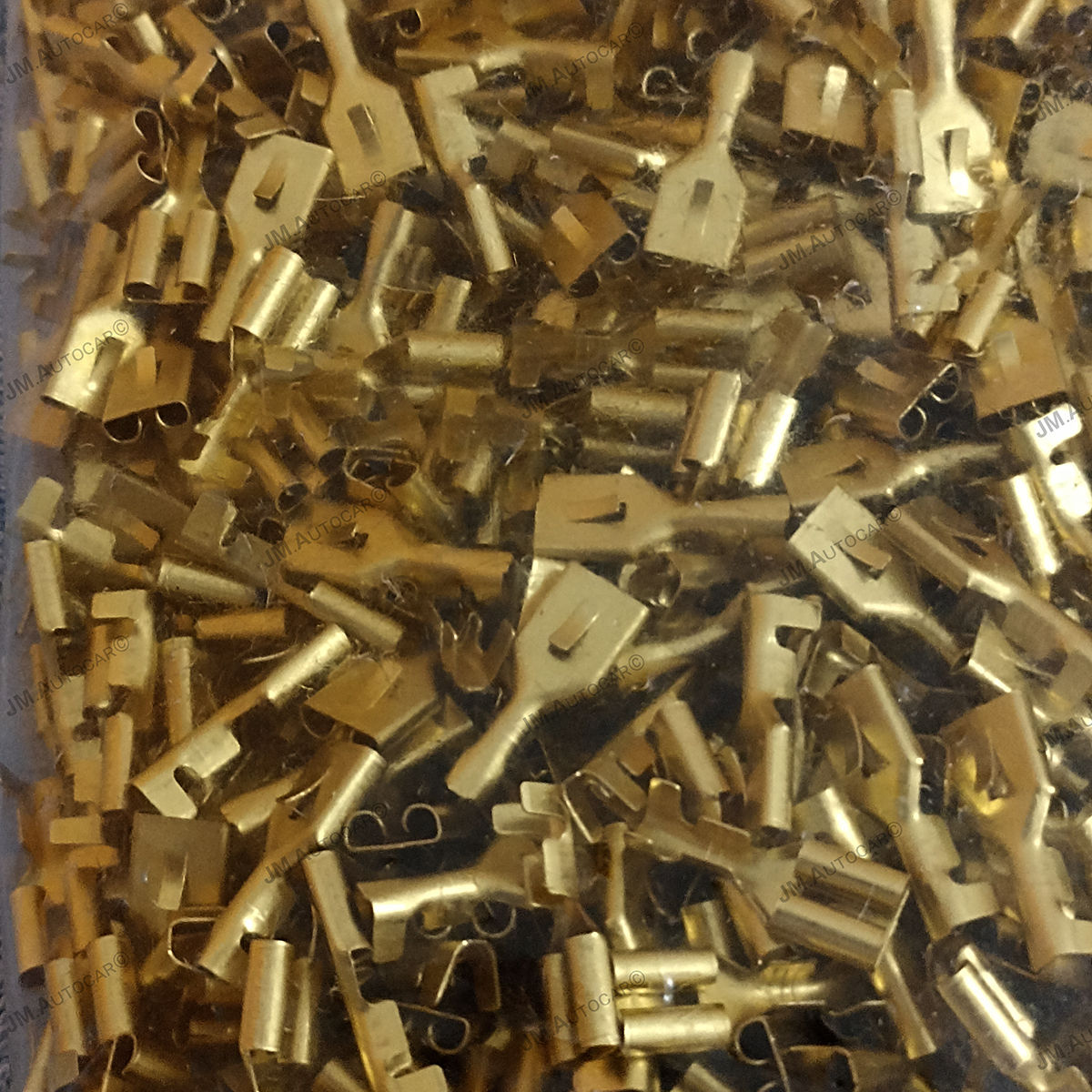 Skun Kabel Gepeng Jantan Betina Terminal Kuningan / Skun Female (Minimal 10 pcs)