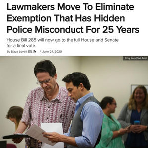 Our Bill Passes To Help Good Cops End Misconduct By Bad Cops