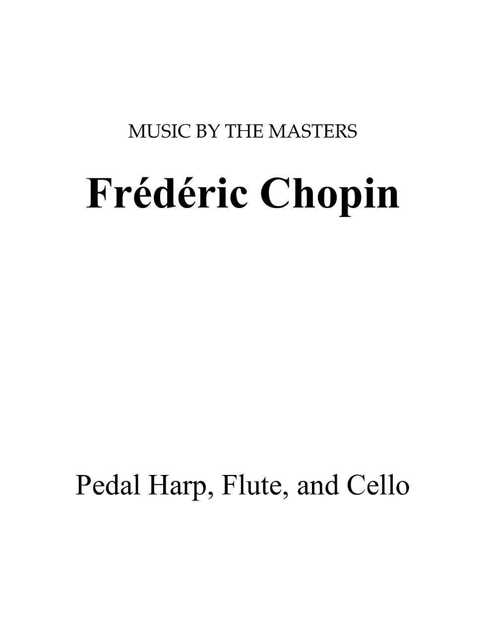 Music by the Masters: Chopin