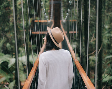 Woman on Bridge