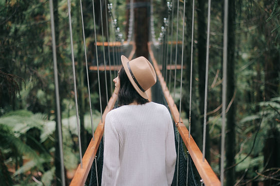 Woman on Bridge