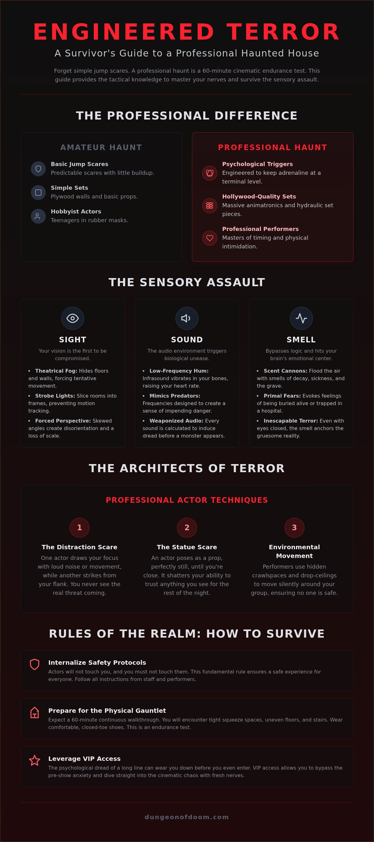 What to expect at a haunted house