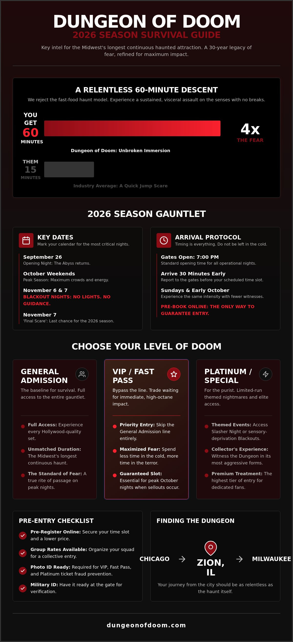 Haunted house hours and tickets