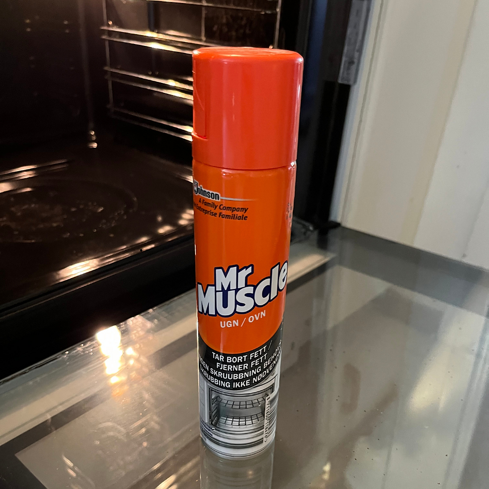 En liten varning till dig som ska rengöra ugnen