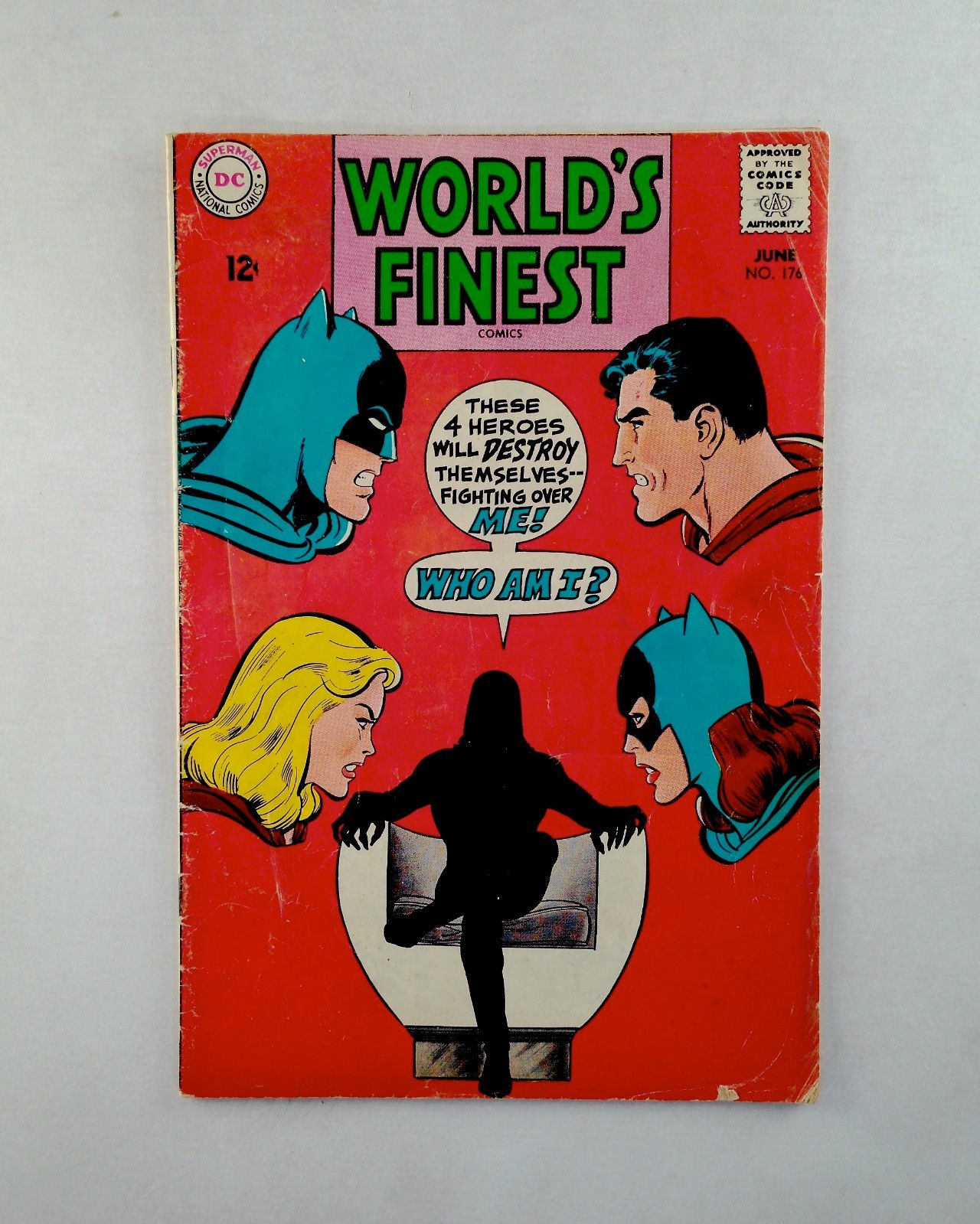 WORLD'S FINEST #176 VG- 1968 DC NEAL ADAMS ART BATMAN SUPERMAN BATGIRL SUPERGIRL