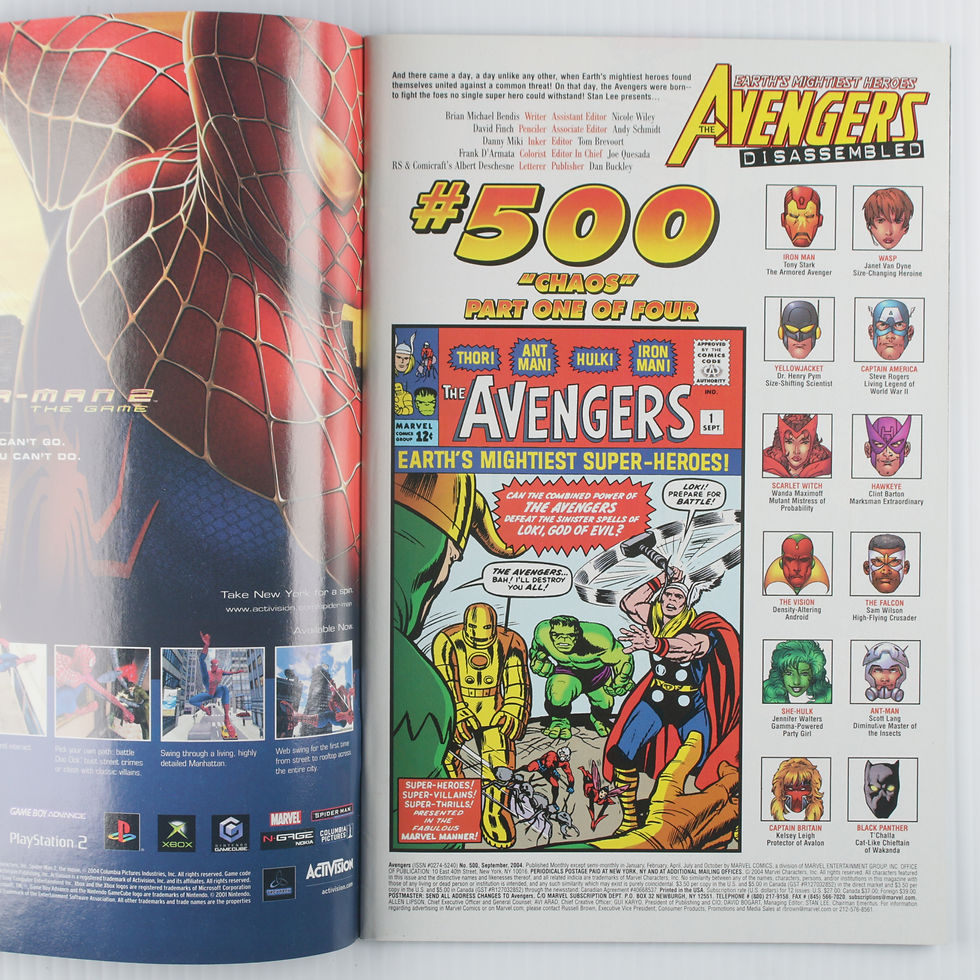 Thumbnail: Avengers #500 Disassembled - Chaos Part 1 - Signed by David Finch