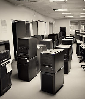 Moving old computers out of an office.jp