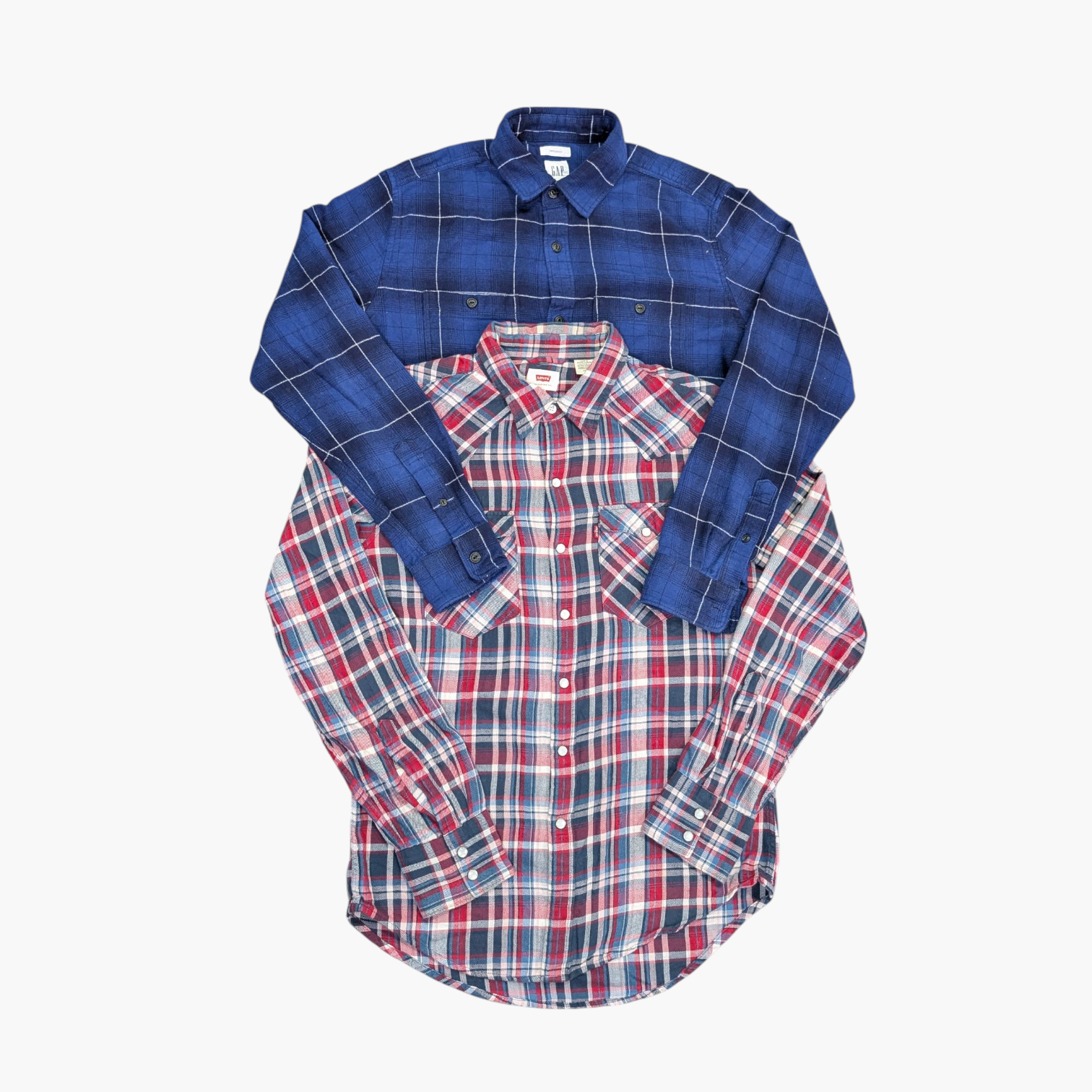 Wholesale Mix Branded Flannel Shirts Bundle – 20 Pcs