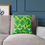 Thumbnail: Green floral pillow on sofa