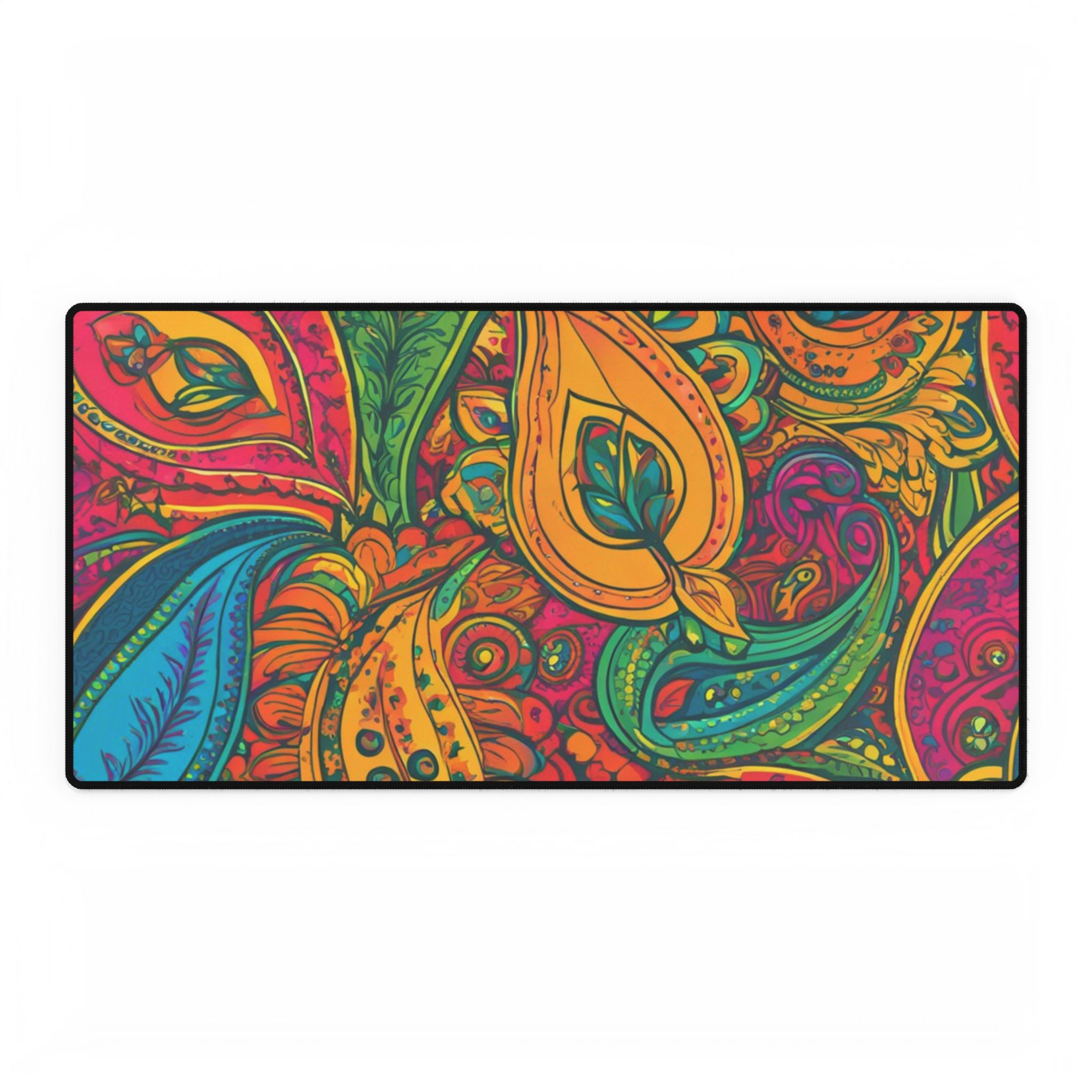 Rainbow Paisley Print - Desk Mats