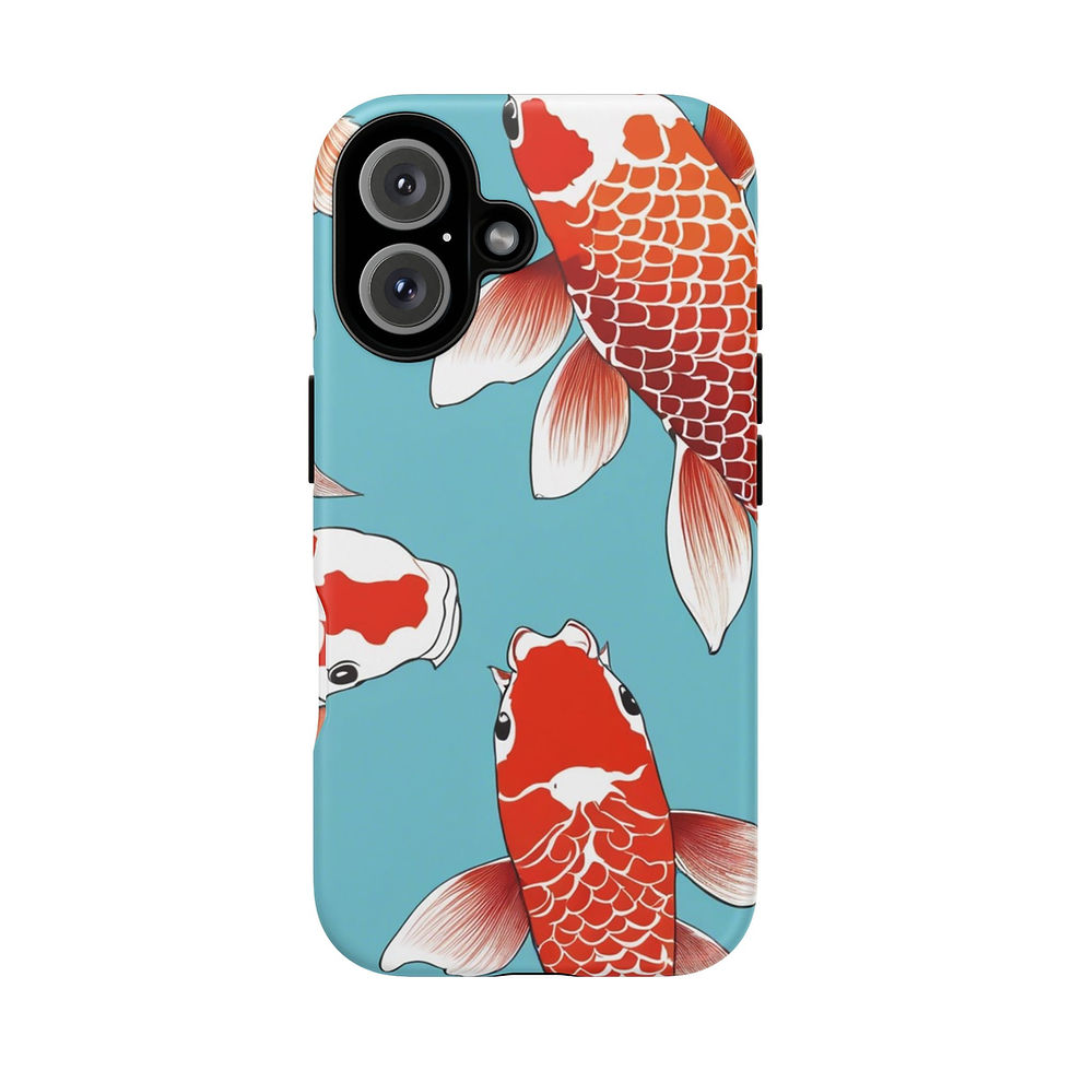 Koi fish phone case design