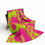 Thumbnail: Pink and lime green patterned throw blanket