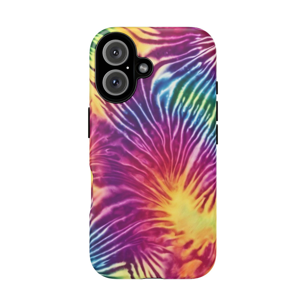 Colorful tie-dye iPhone case